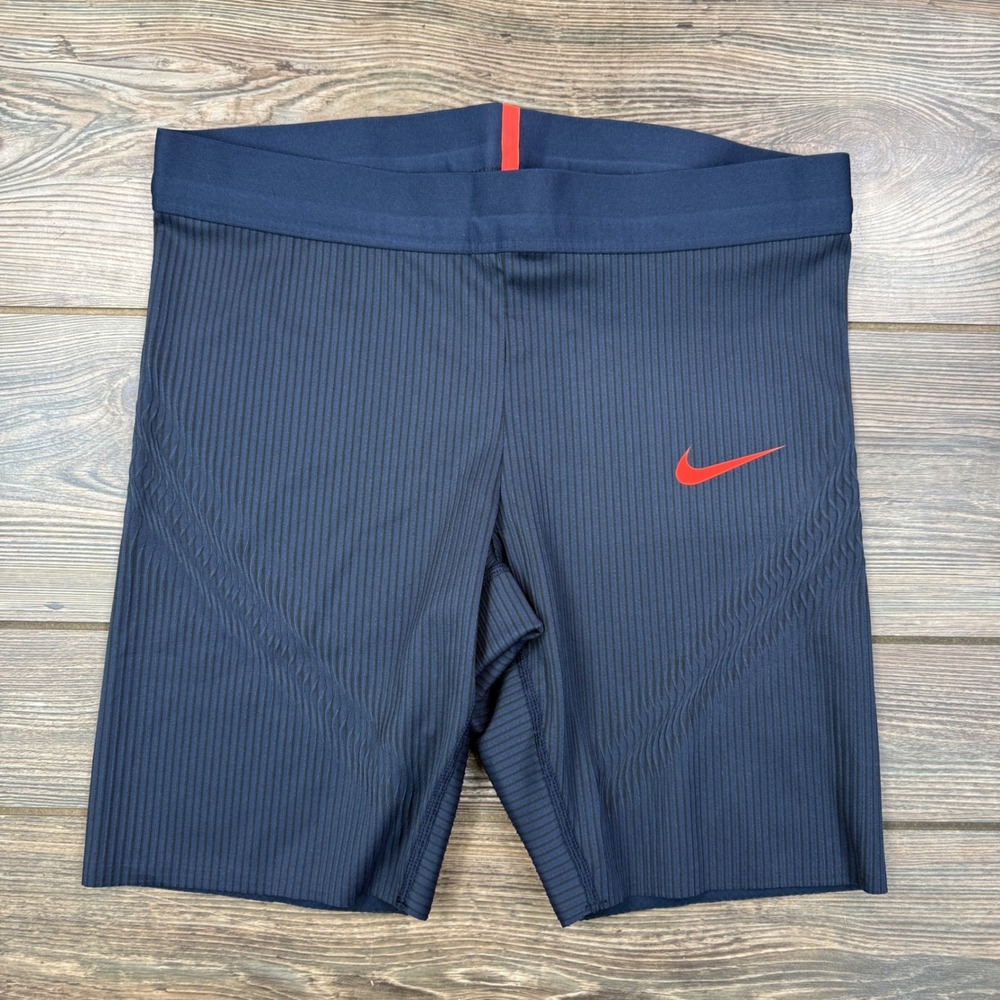 Nike Womens Size Medium Dri-FIT ADV Pro Elite Short Tights Navy FD5888-452